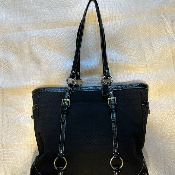 Coach Signature Large North South Tote - Picture 4 of 11